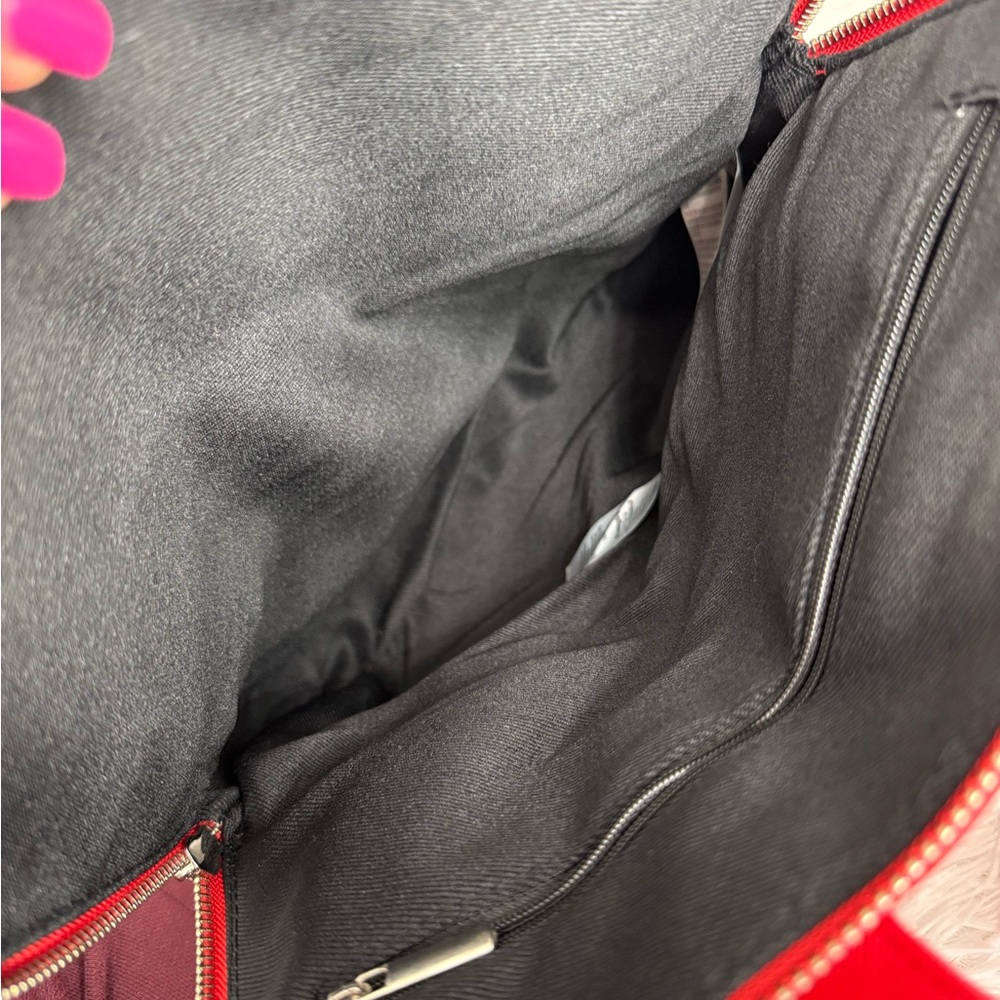 Disney Red Backpack With Mickey Mouse Patch - image 5